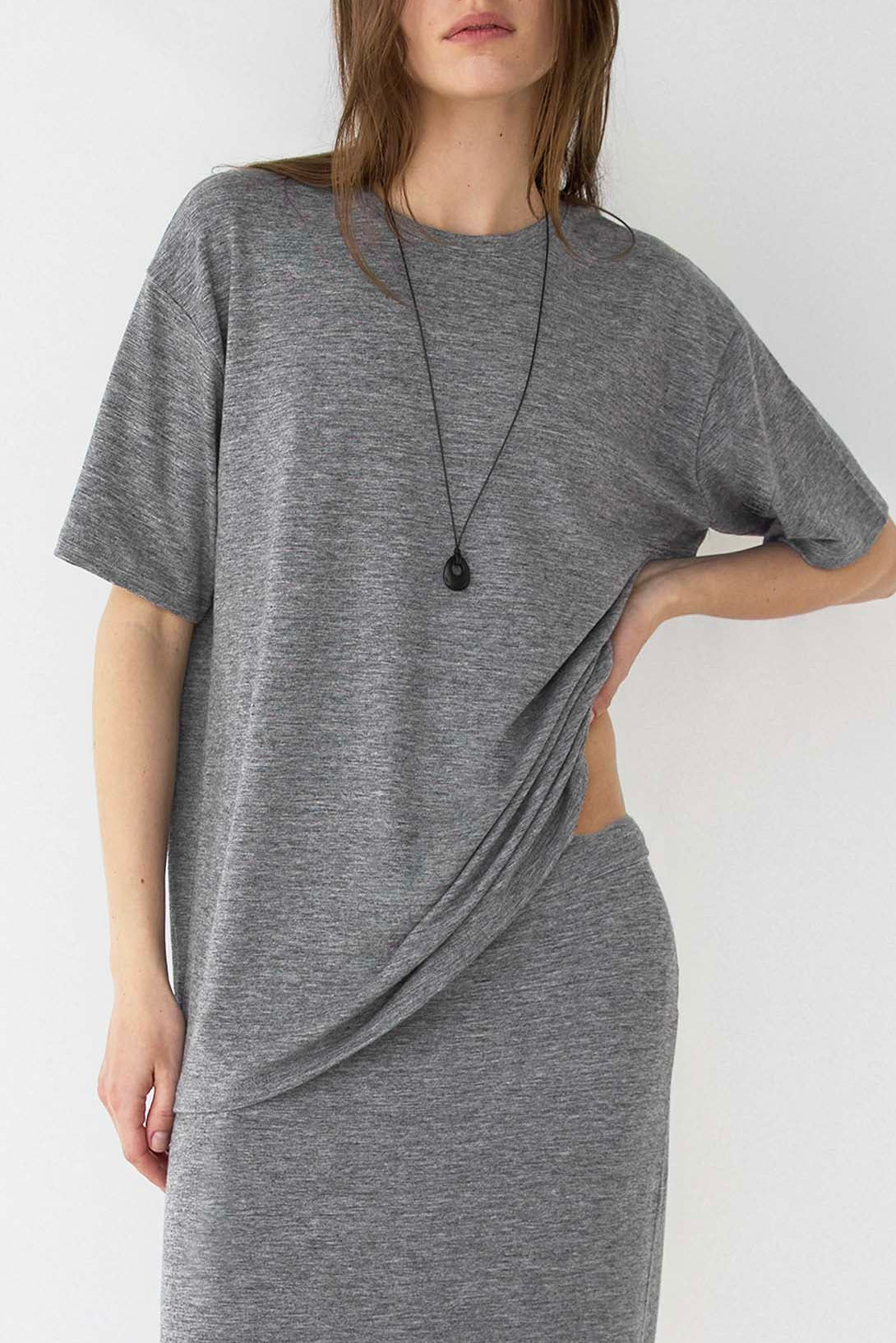 HOLLOW STONE PENDANT NECKLACE