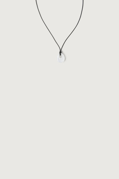 HOLLOW STONE PENDANT NECKLACE