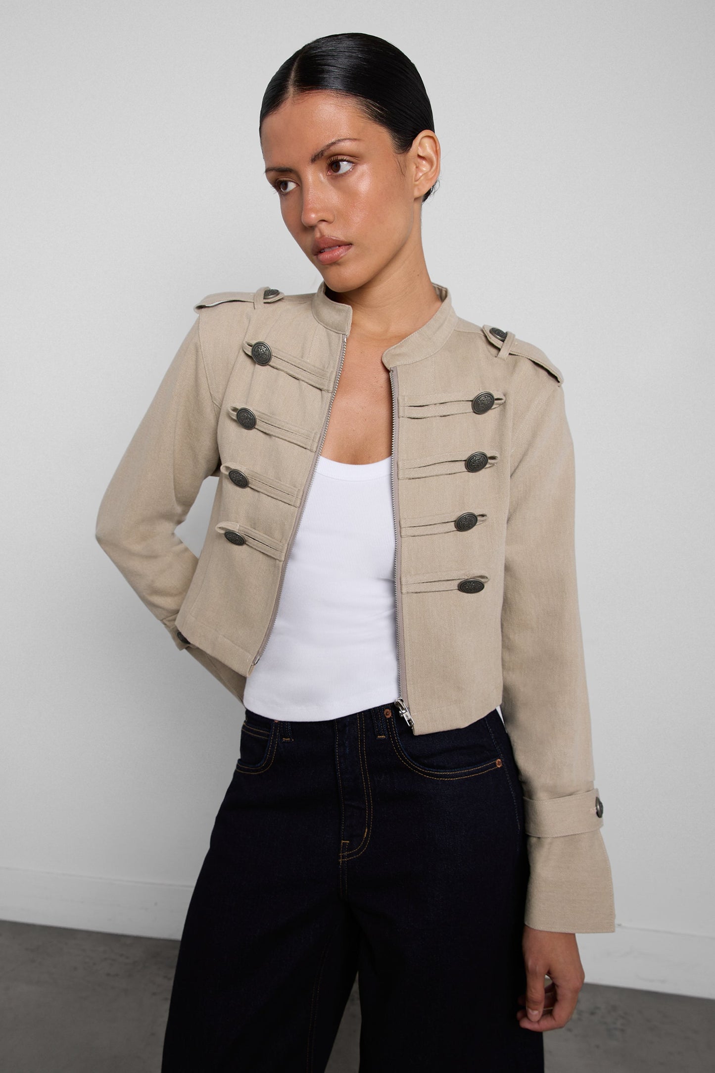 CROPPED MILITARY JACKET