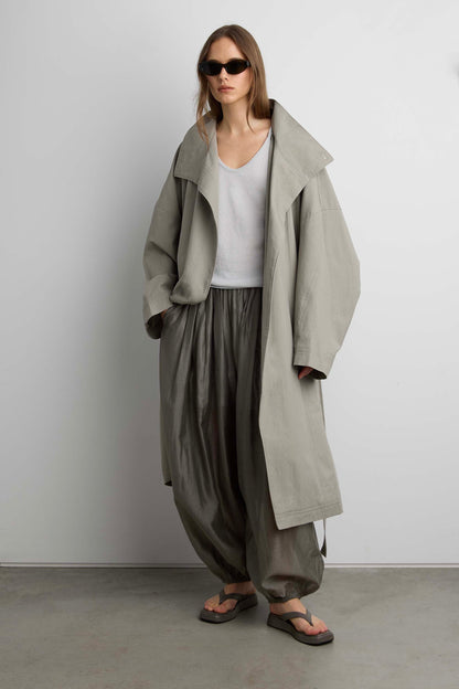 OVERSIZED OPEN FRONT COAT