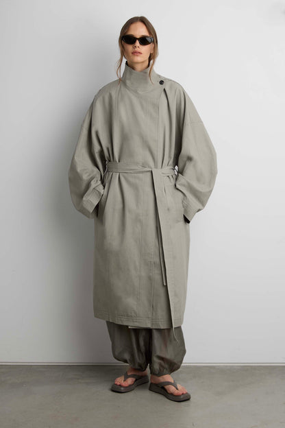 OVERSIZED OPEN FRONT COAT