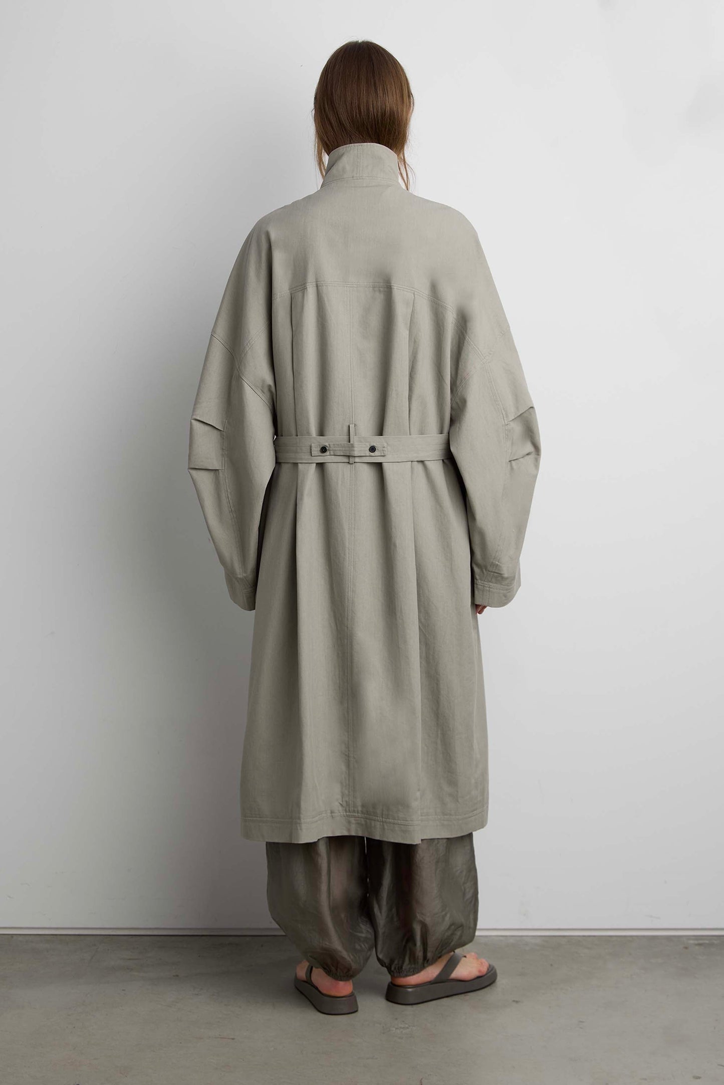 OVERSIZED OPEN FRONT COAT