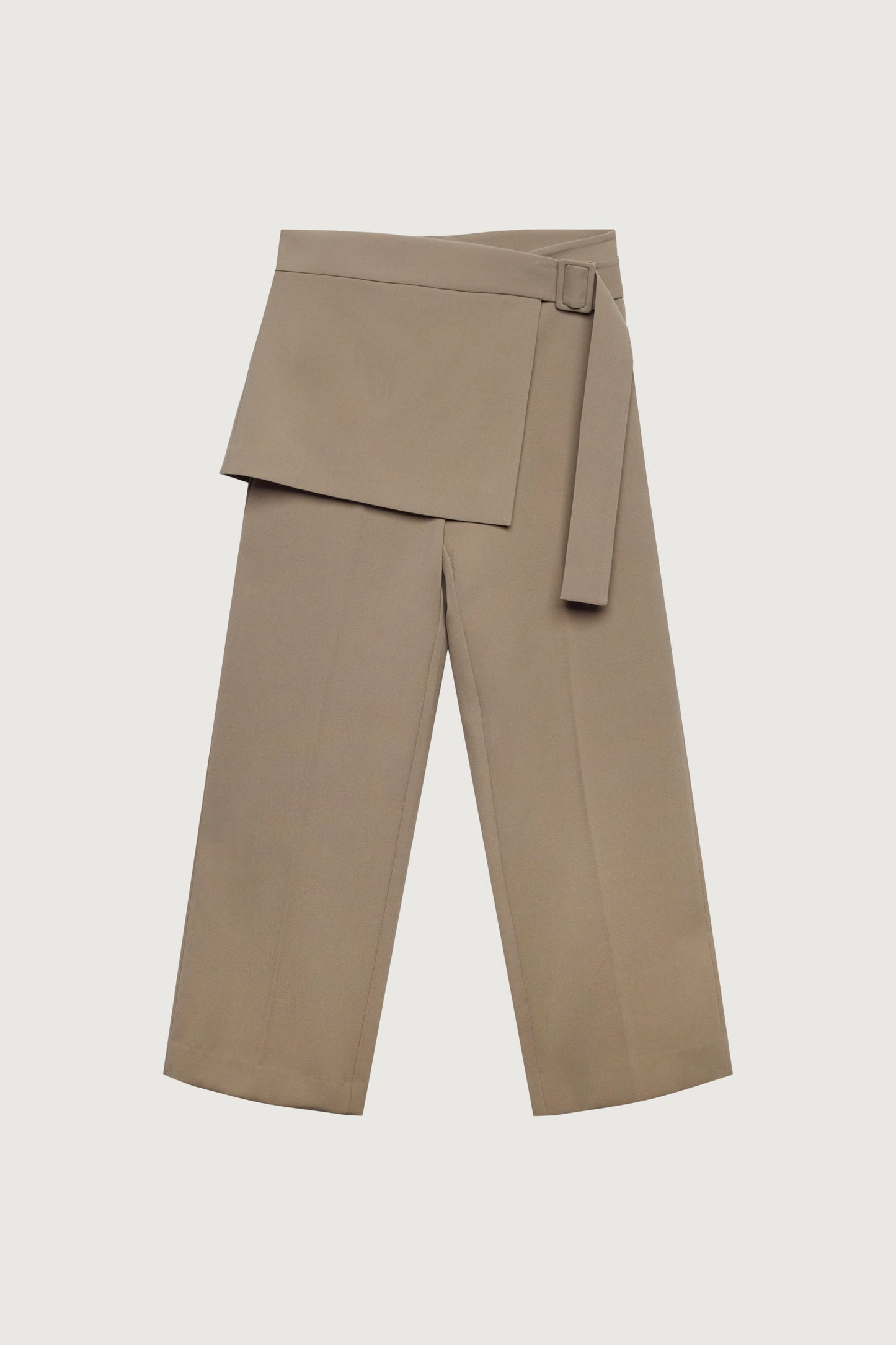 SKIRT-OVERLAY SUITING TROUSER
