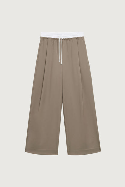 EXPOSED DRAWSTRING WAIST TROUSER