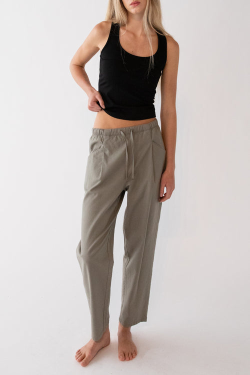 TAPERED PANT WITH DRAWSTRING WAIST