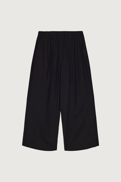 CRINKLED RAYON ELASTIC WAIST