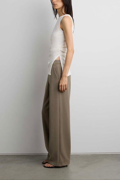 MID-RISE WIDE LEG PANT