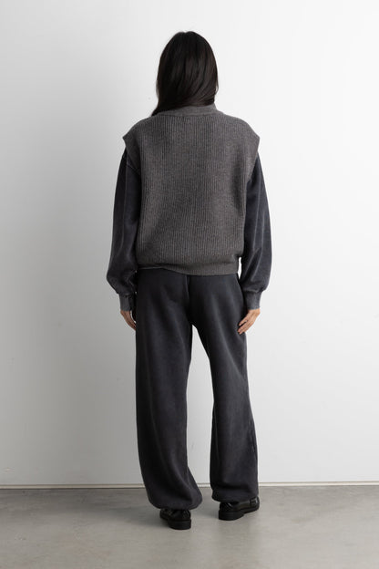 FLEECE STUDIO SWEATPANT WITH SHOCKCORD HEM