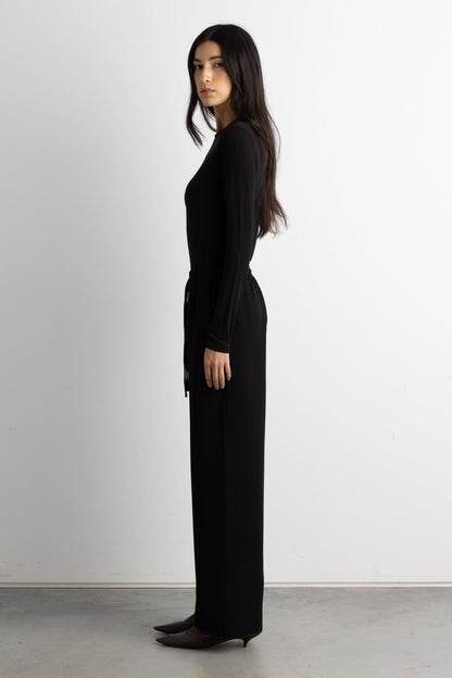 DRAWSTRING WAIST FLOWY PANT