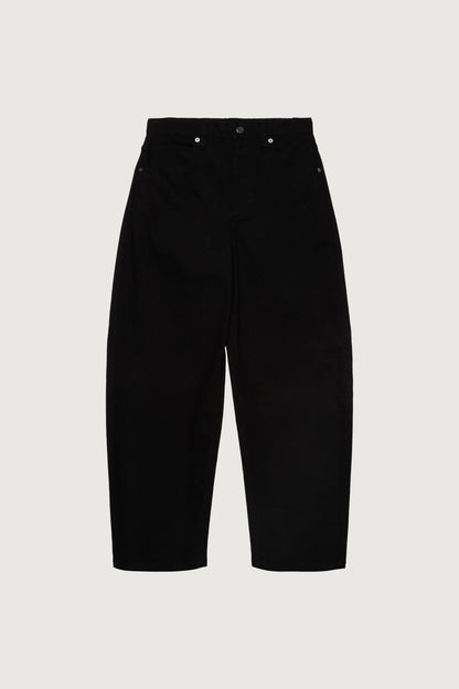 CROPPED LENGTH TWILL BARREL LEG PANT