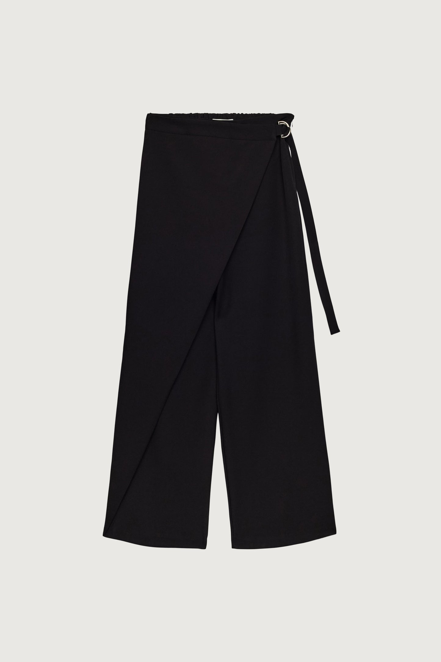 SIDE WRAP STRAIGHT LEG PANTS