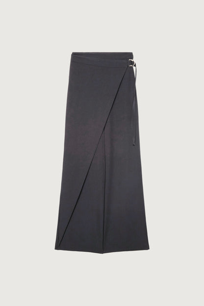 SIDE WRAP STRAIGHT LEG PANTS
