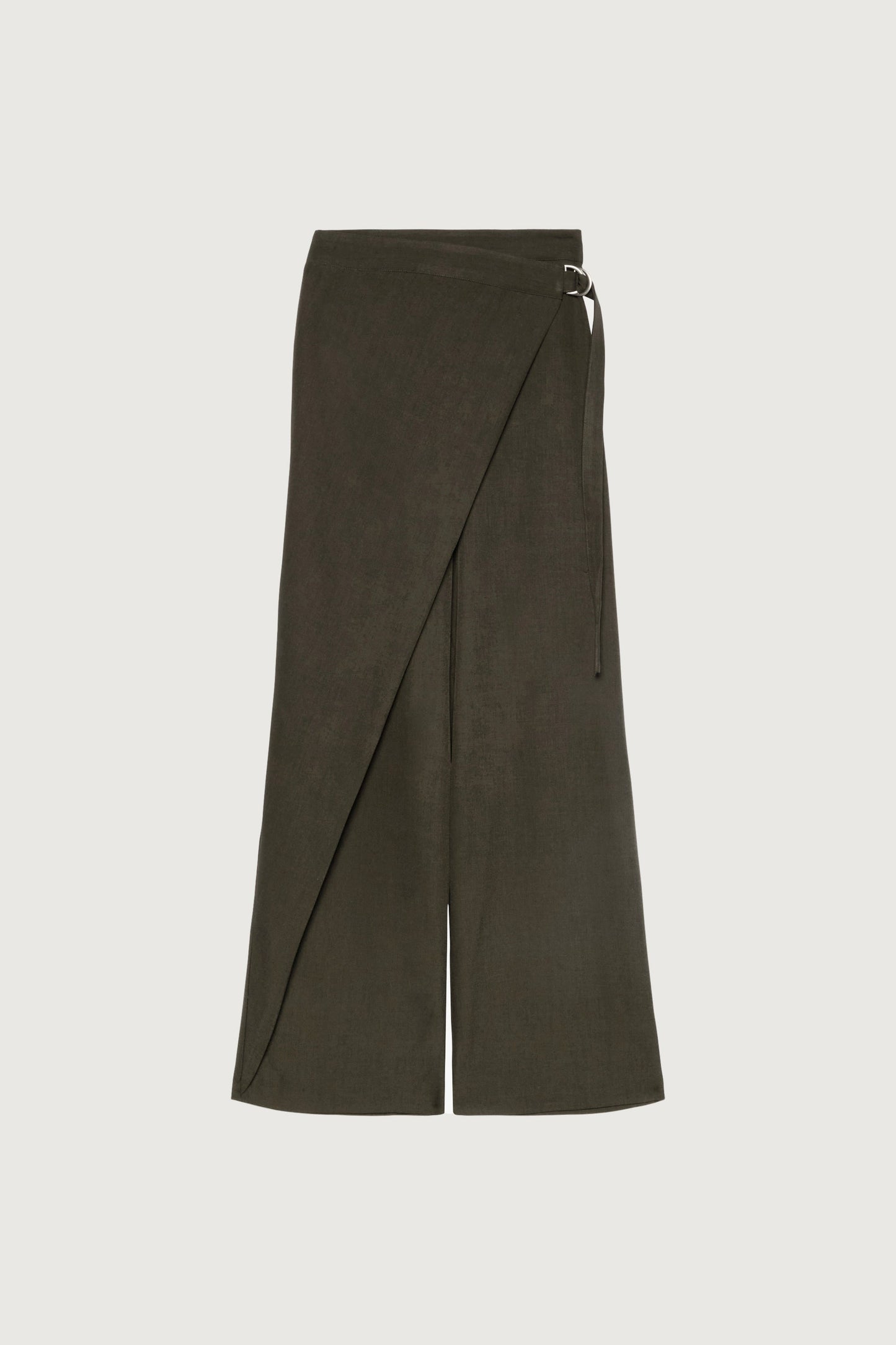 SIDE WRAP STRAIGHT LEG PANTS