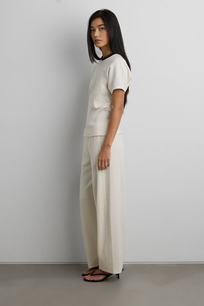 ELASTIC WAIST BARREL PANT