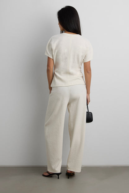 ELASTIC WAIST BARREL PANT
