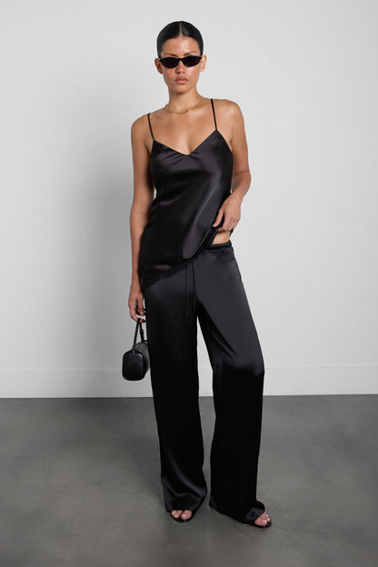 SATIN DRAWSTRING PANT