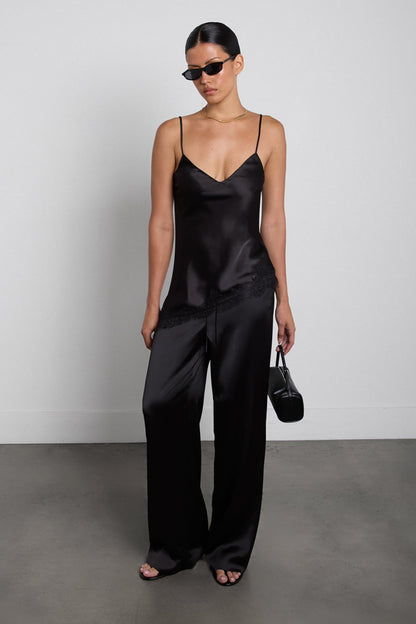 SATIN DRAWSTRING PANT
