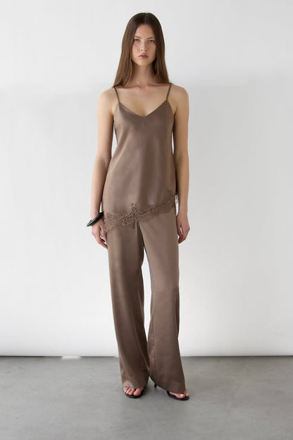 SATIN DRAWSTRING PANT