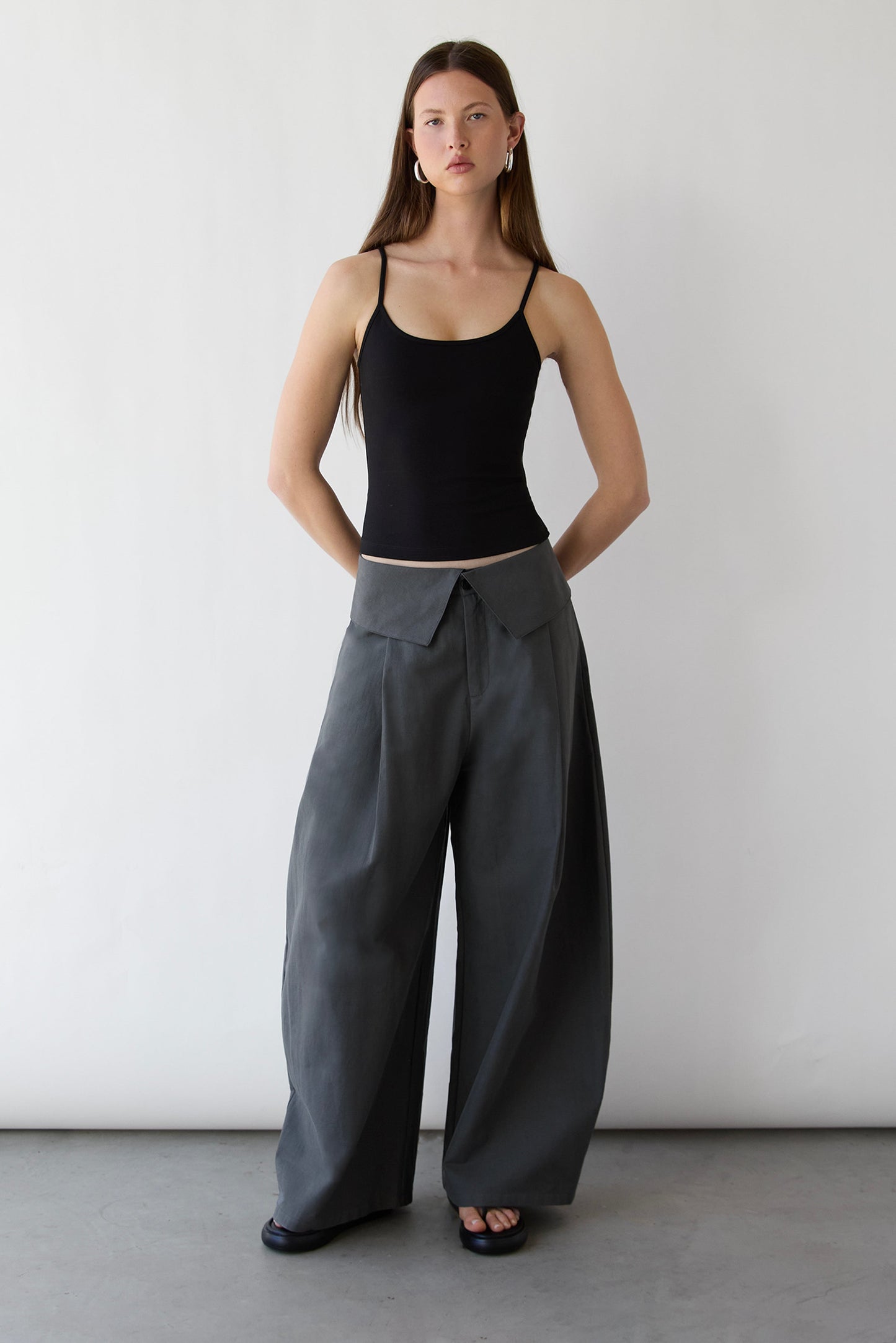 FOLD-OVER WAIST PANT