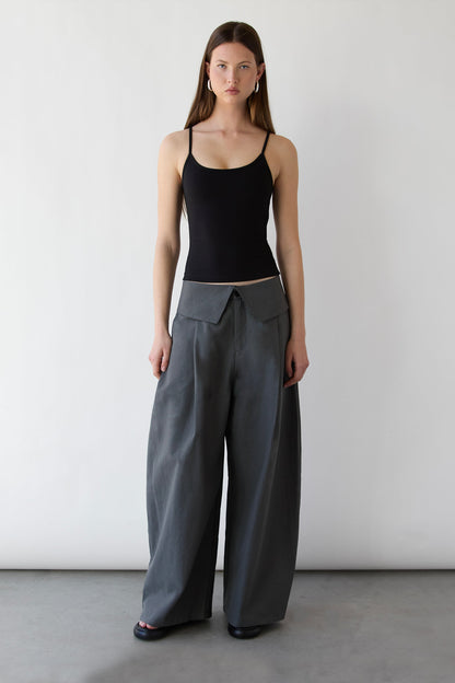 FOLD-OVER WAIST PANT