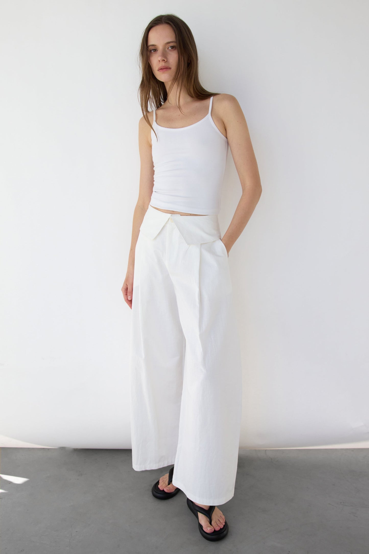 FOLD-OVER WAIST PANT