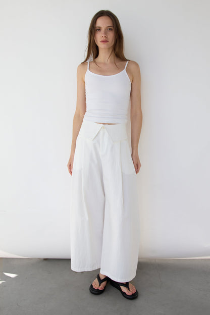 FOLD-OVER WAIST PANT