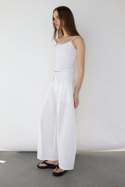 FOLD-OVER WAIST PANT