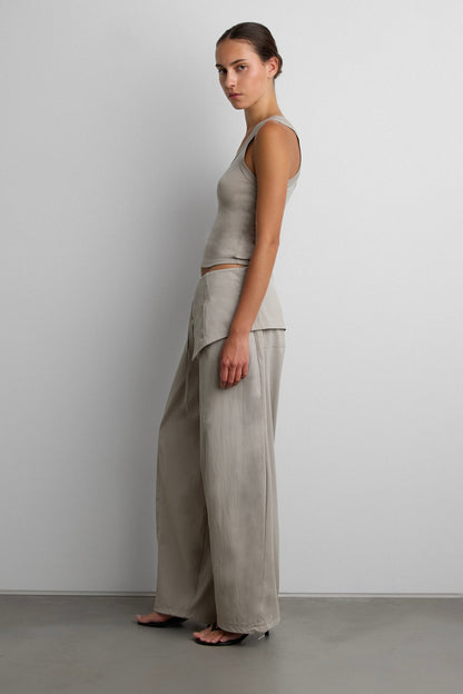 BALLOON PANTS WITH FOLDOVER WAIST