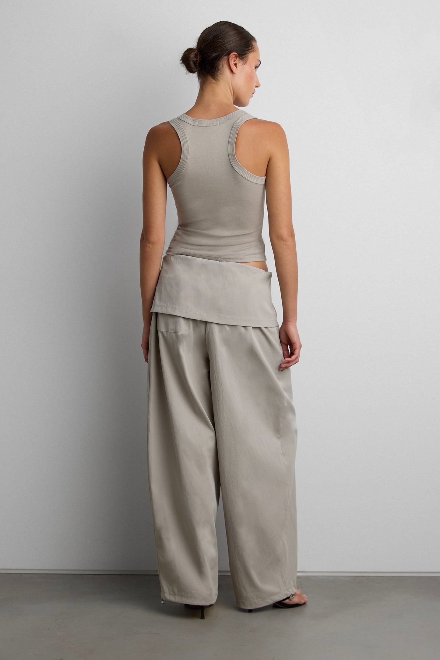BALLOON PANTS WITH FOLDOVER WAIST