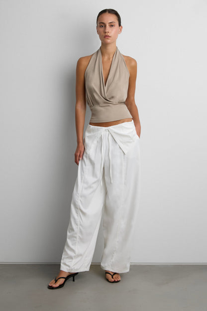 BALLOON PANTS WITH FOLDOVER WAIST