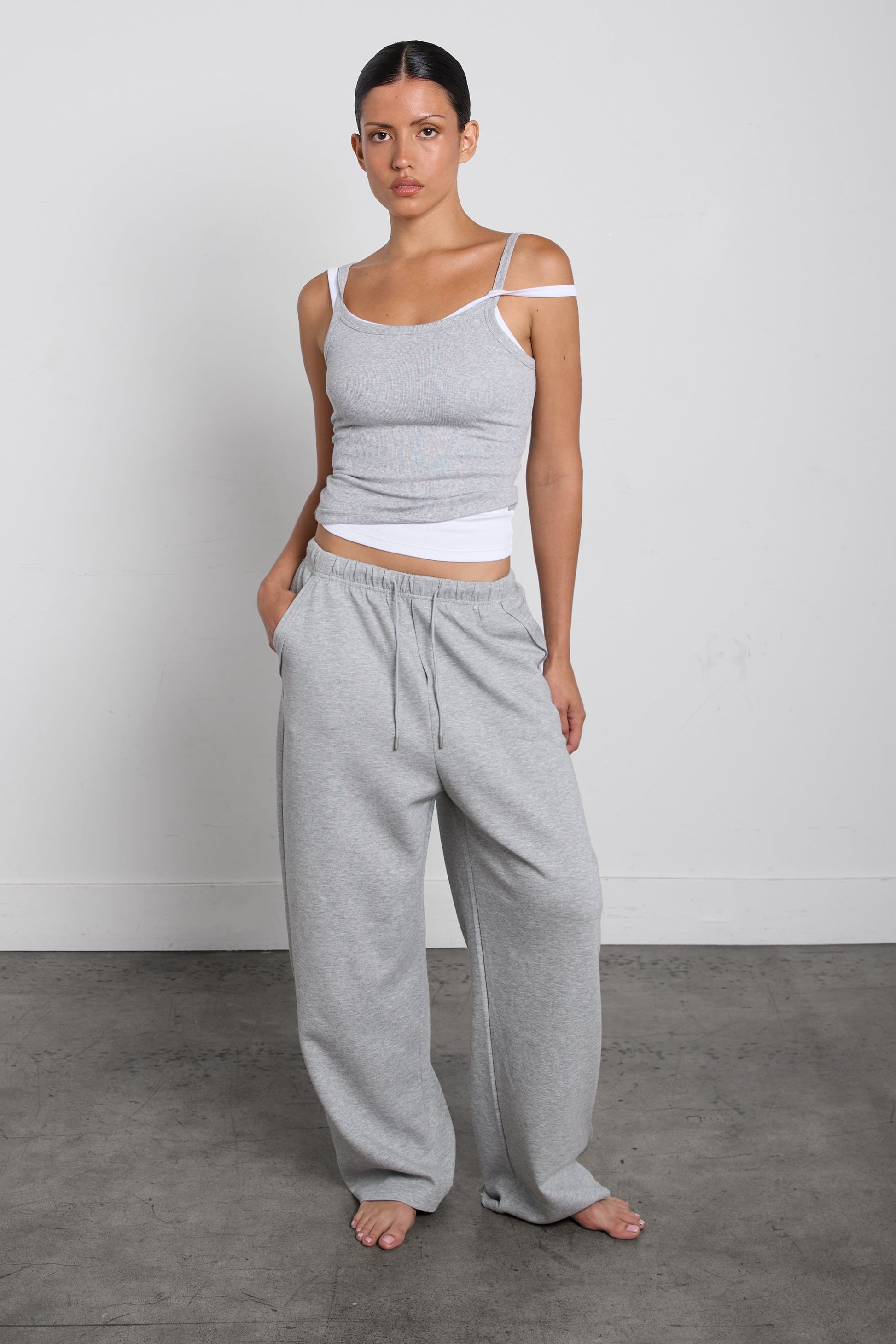 RELAXED ELASTIC WAIST LOUNGE PANT