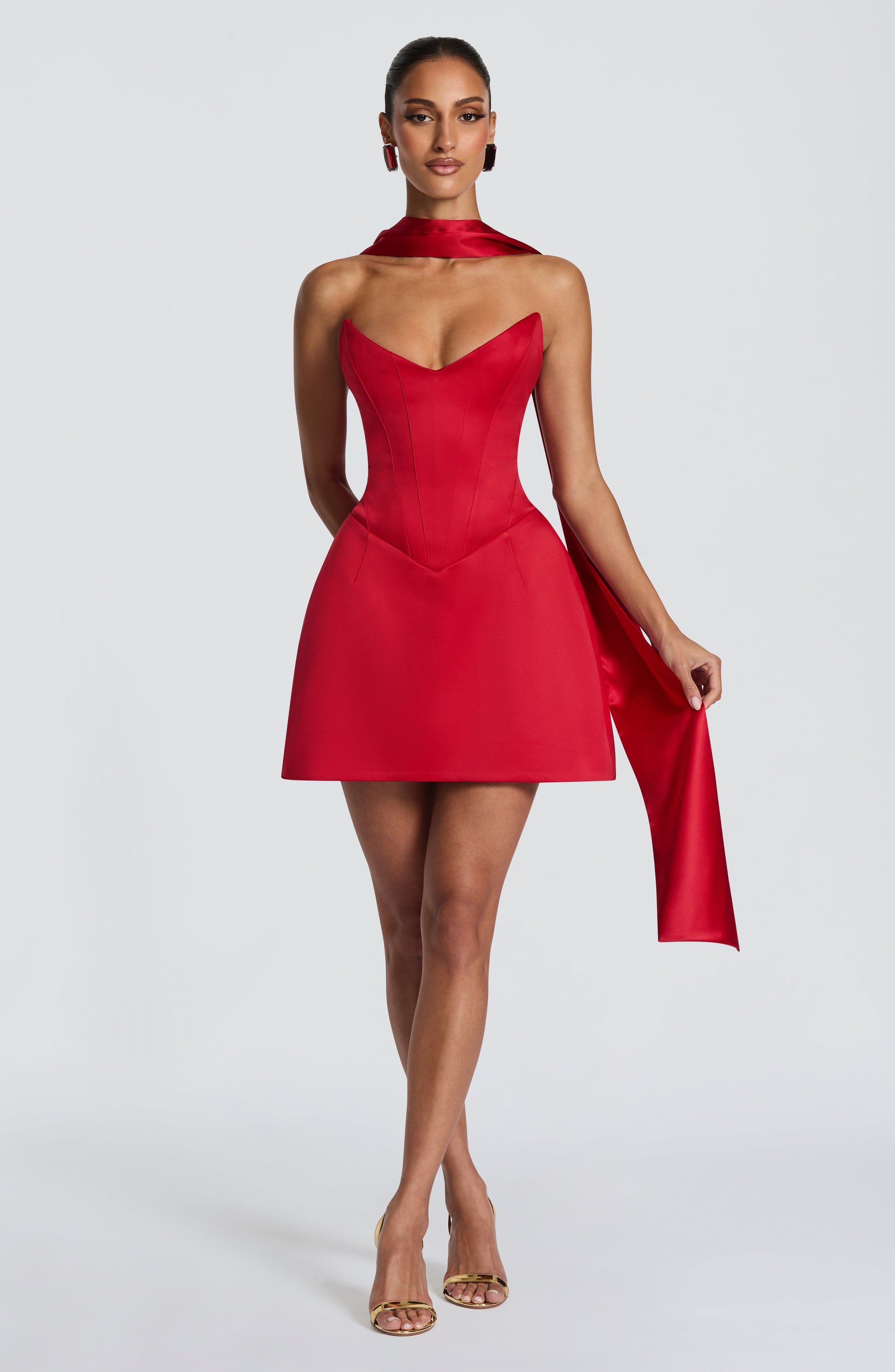 Torin Mini Dress - Red
