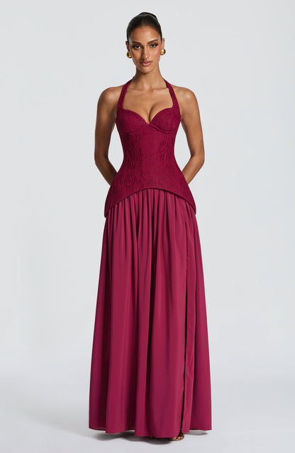 Almira Maxi Dress - Mulberry