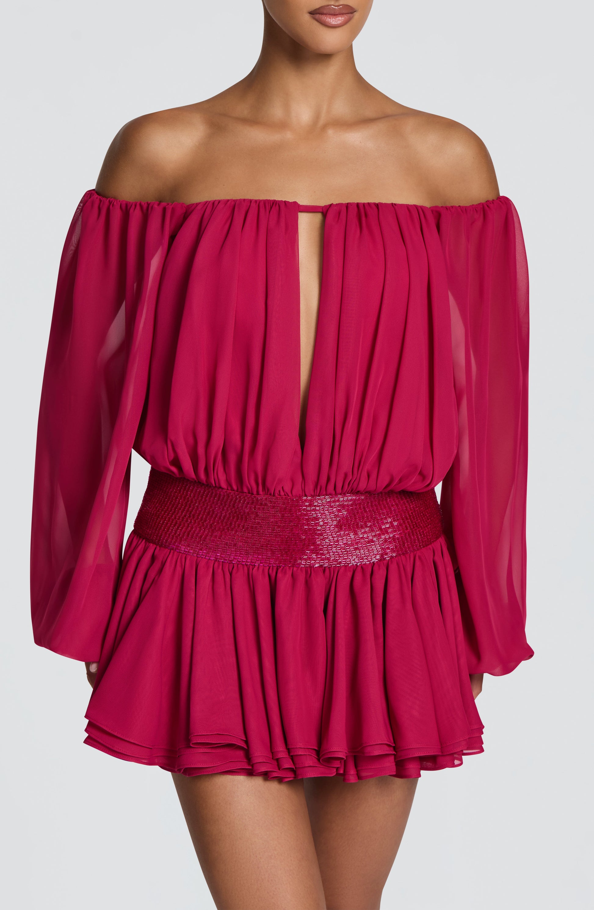 Deja Playsuit - Raspberry