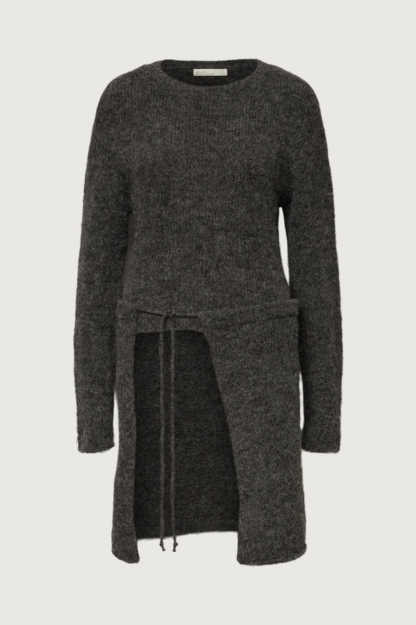 WOOL BLEND SWEATER AND WRAP SKIRT SET