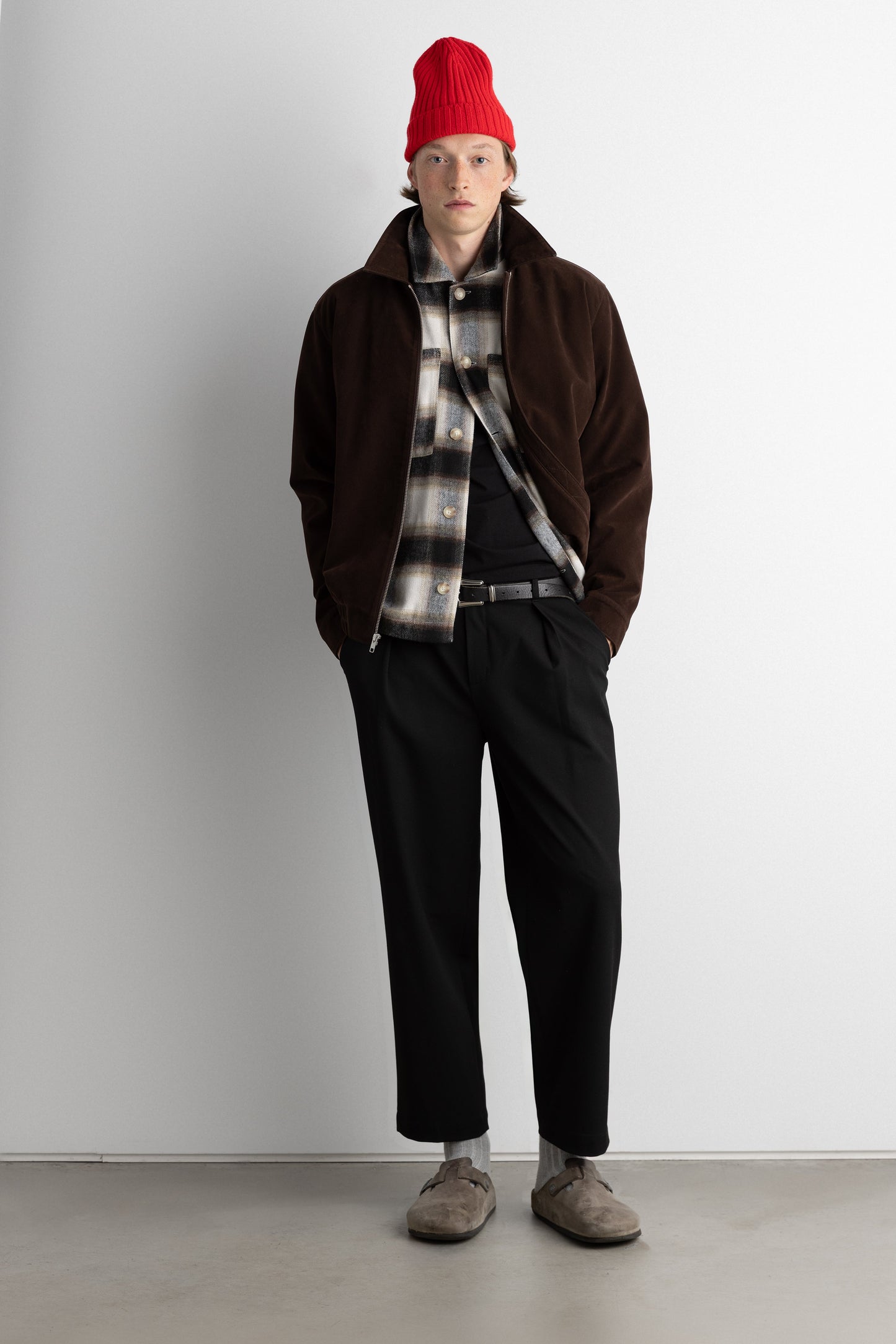RELAXED FLANNEL BUTTON UP SHIRT