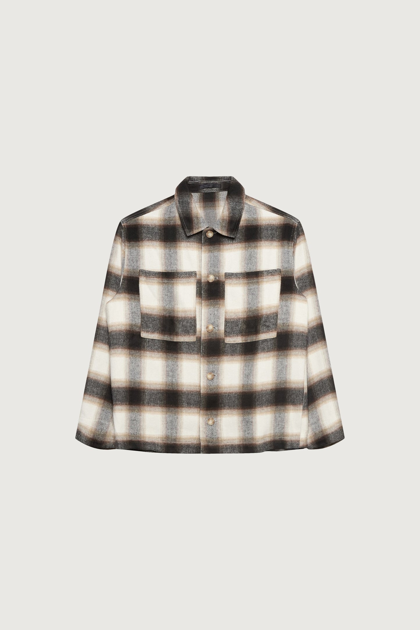 RELAXED FLANNEL BUTTON UP SHIRT