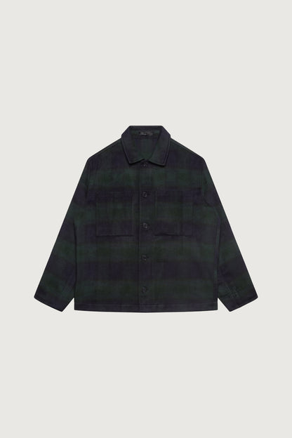 RELAXED FLANNEL BUTTON UP SHIRT
