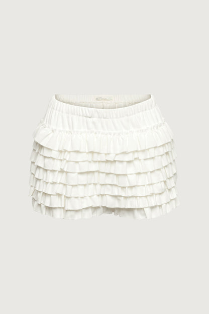 RUFFLE TIERED MINI BLOOMER SHORT