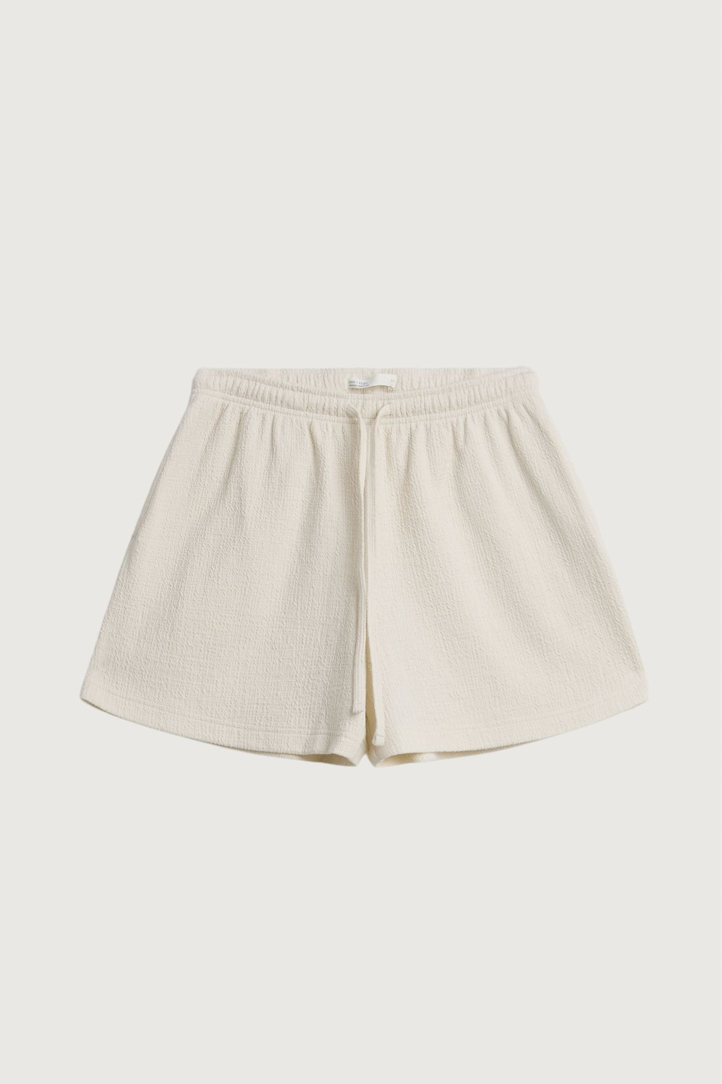 KNIT DRAWSTRING ELASTIC WAIST SHORT