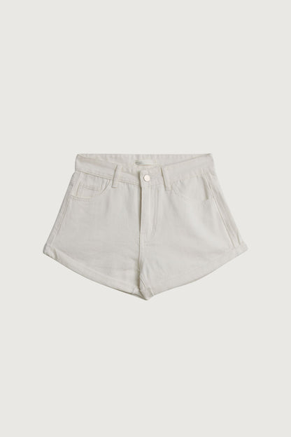 COTTON SHORT WITH CUFF DETAIL