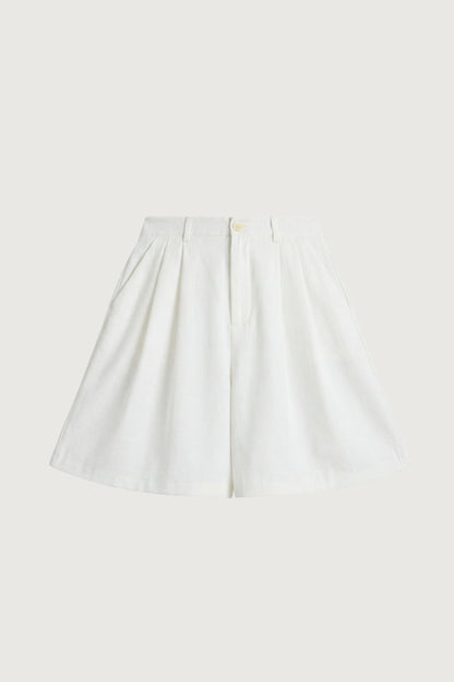 PLEATED CHINO SHORT