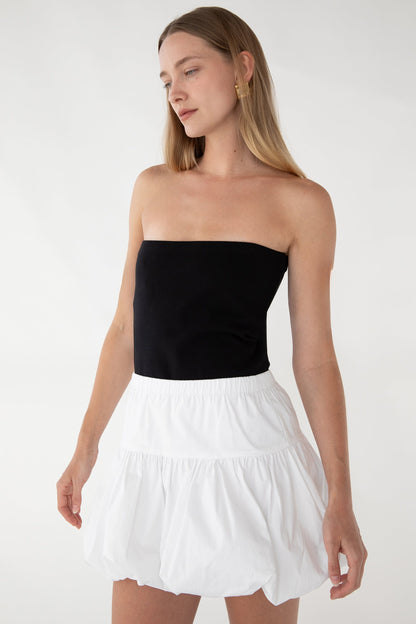 BUBBLE HEM MINI SKIRT