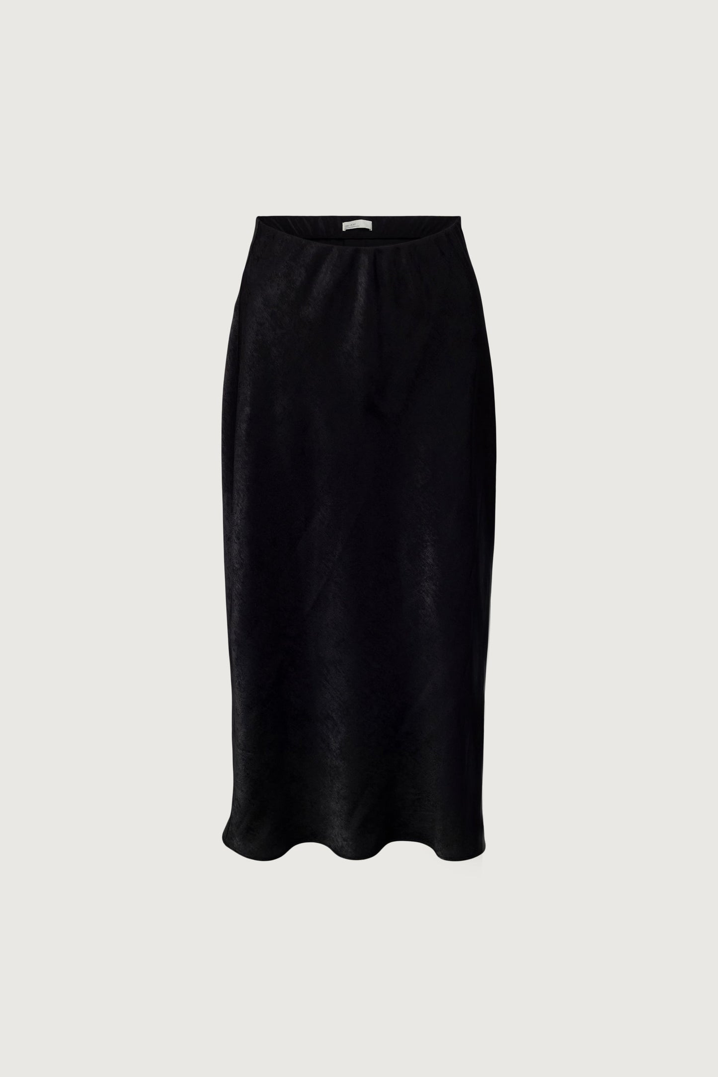 SATIN MIDI SLIP SKIRT
