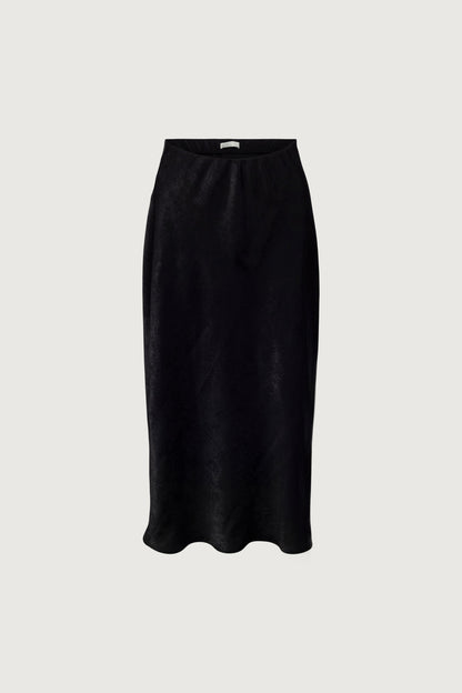 SATIN MIDI SLIP SKIRT