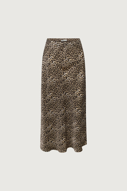 SATIN MIDI SLIP SKIRT
