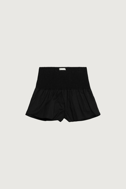 SMOCKED TIERED MINI SKORT