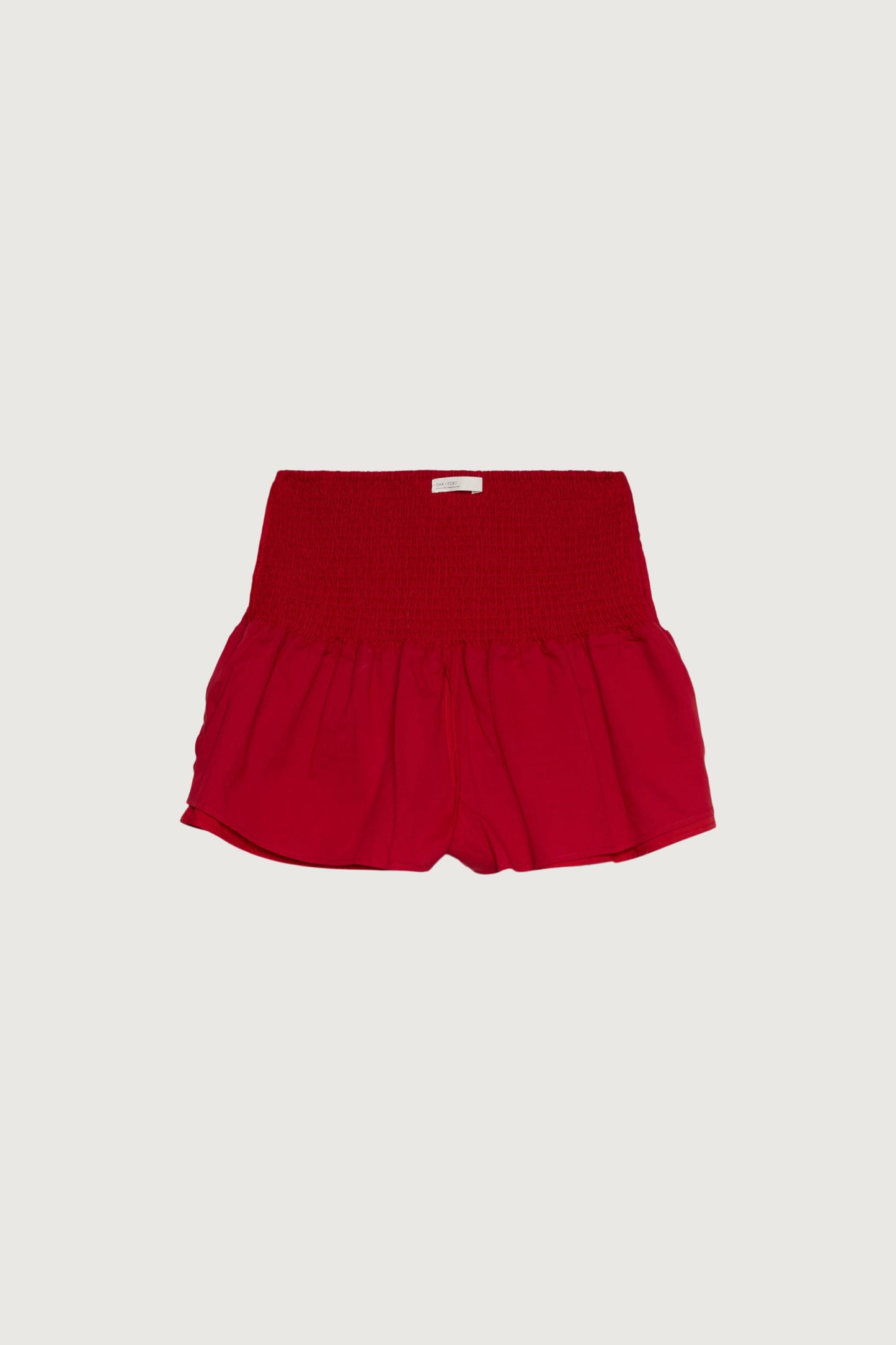 SMOCKED TIERED MINI SKORT
