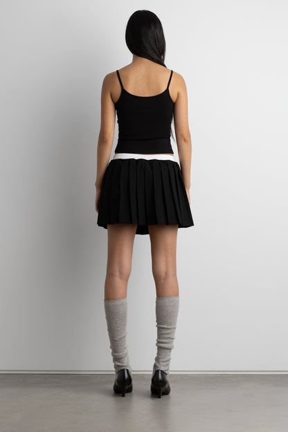 EXPOSED WAIST MINI SKORT