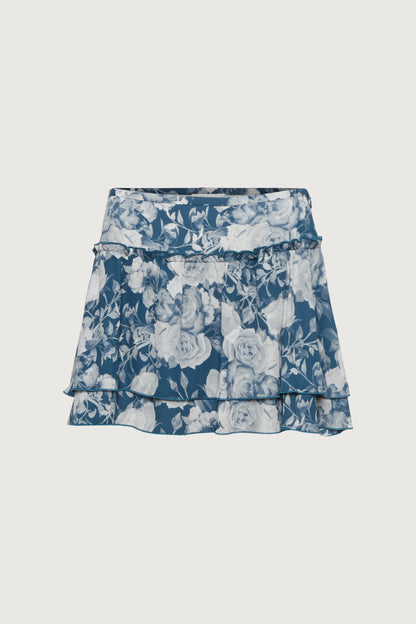 FLORAL PRINT MINI SKIRT